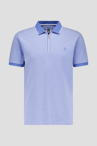 Polo zippé bleu clair  de Upper East pour Hommes