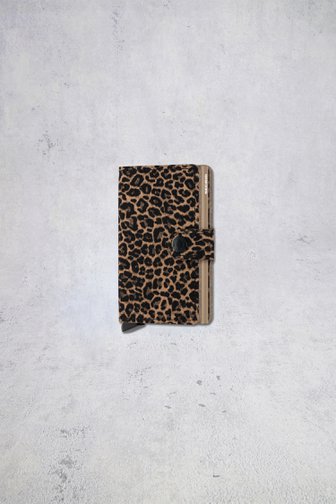 Le devant de Porte-cartes à imprimé léopard - Miniwallet Leo de Secri pour Femmes