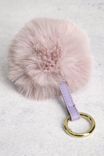 Porte-clés en fausse fourrure violette de Liberty Island pour Femmes