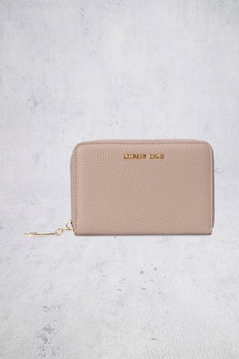 Le devant de Portefeuille taupe de Laurent David pour Femmes