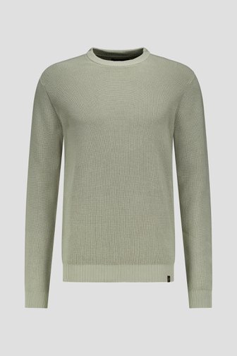 Pull à col rond vert clair