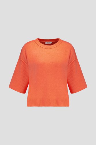 Pull à manches courtes corail de Libelle pour Femmes