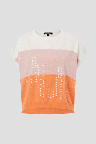 Pull à motif rayé et sequins de More & More pour Femmes