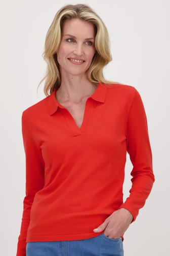 Pull avec col - orange, Femmes, Marque: Claude Arielle