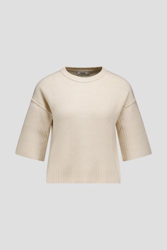 Photo produit 1 de Pull beige à manches trois-quarts de Libelle pour Femmes