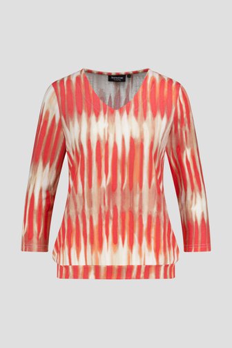 Pull beige avec imprimé corail de Signature pour Femmes
