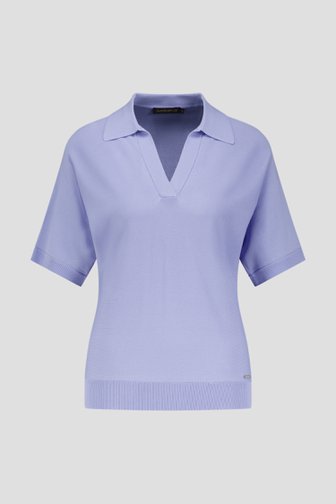 Photo produit 1 de Pull bleu à manches courtes de Claude Arielle pour Femmes