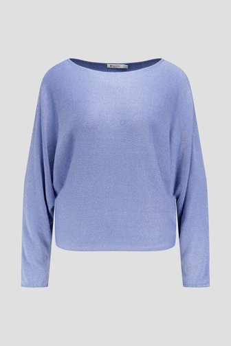 Pull bleu clair avec strass et encolure ronde de D'Auvry pour Femmes