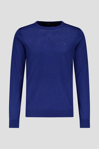 Pull bleu foncé à col rond de Upper East pour Hommes