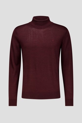 Photo produit 1 de Pull bordeaux à col roulé de Dansaert Black pour Hommes
