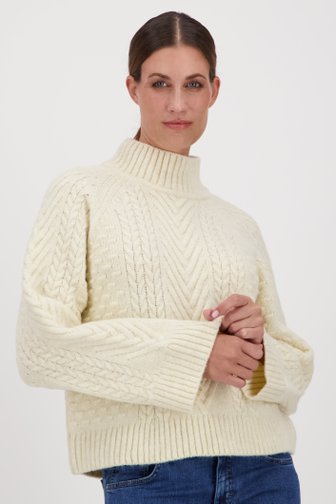 Pull écru à manches larges	 de Geisha pour Femmes