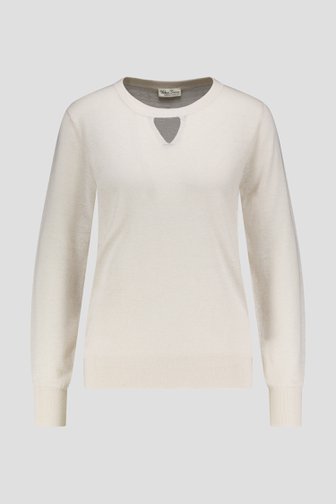 Photo produit 1 de Pull écru avec des paillettes discrètes de Barbara Lebek pour Femmes