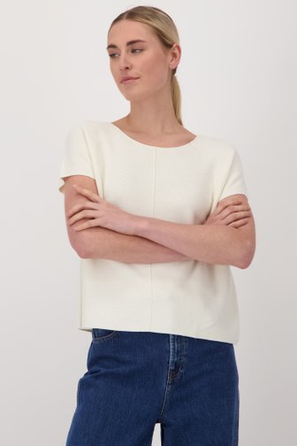 Pull écru finement tricoté de Liberty Island pour Femmes