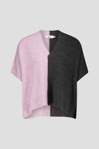 Pull en gris foncé et violet clair de Louise pour Femmes