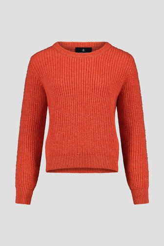 Pull en laine orange avec des reflets dorés de AC by Annelien Coorevits pour Femmes