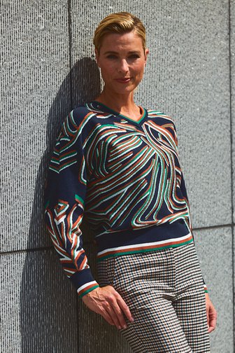 Pull en maille avec imprimé de Claude Arielle pour Femmes