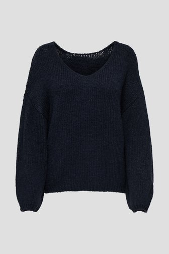 Photo produit 1 de Pull en maille bleu marine – Réversible de JDY pour Femmes