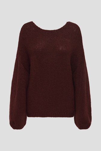 Photo produit 1 de Pull en maille bordeaux – Réversible de JDY pour Femmes