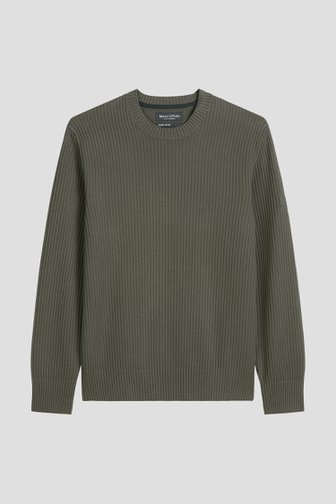 Photo produit 1 de Pull en maille vert foncé de Marc O'Polo pour Hommes