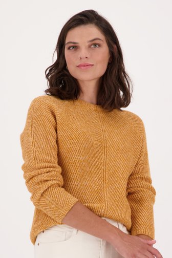 Pull en ocre mélangé, female, Marque: Libelle