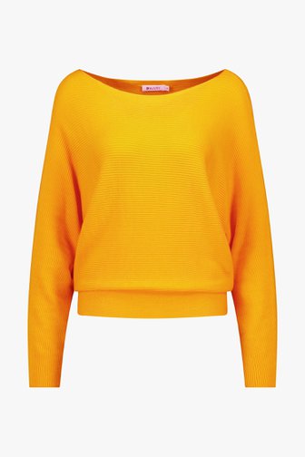 Pull en tricot côtelé jaune de D'Auvry pour Femmes