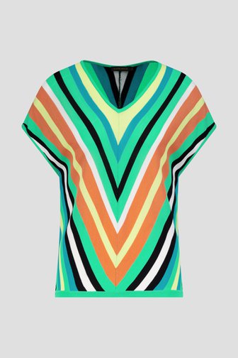 Pull fin avec imprimé rayé coloré de Claude Arielle pour Femmes