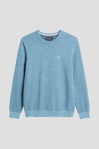 Photo produit 1 de Pull fin bleu clair de Marc O'Polo pour Hommes