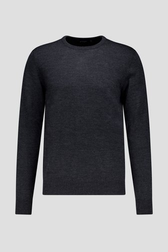 Le devant de Pull fin gris foncé de Dansaert Black pour Hommes