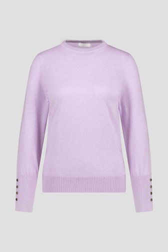 Pull fin lilas à col rond  de Liberty Island pour Femmes