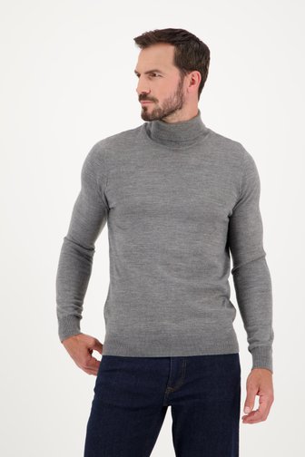 Pull gris à col roulé de Dansaert Black pour Hommes