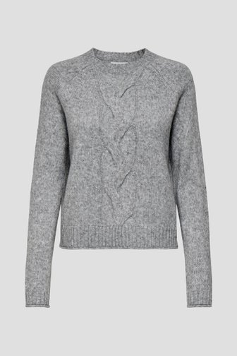 Photo produit 1 de Pull gris à motif torsadé de JDY pour Femmes
