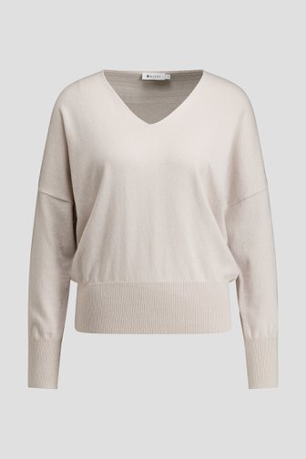 Le devant de Pull gris clair à manches chauve-souris de D'Auvry pour Femmes