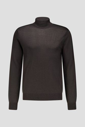 Pull gris foncé à col roulé