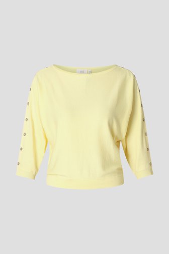 Photo produit 1 de Pull jaune à manches 3/4 de Yest Curve pour Femmes