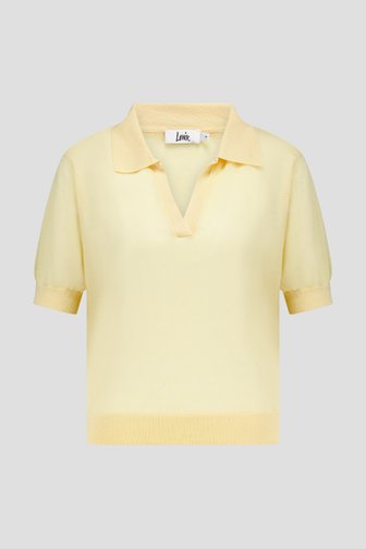 Pull jaune beurre à manches courtes de Louise pour Femmes