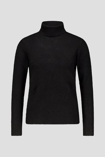 Photo produit 1 de Pull noir à col roulé de Liberty Island pour Femmes