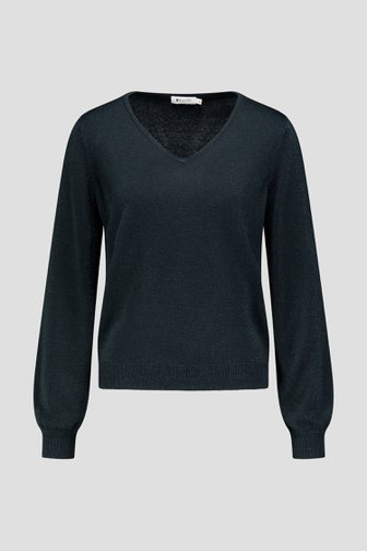 Le devant de Pull pailleté vert foncé de D'Auvry pour Femmes