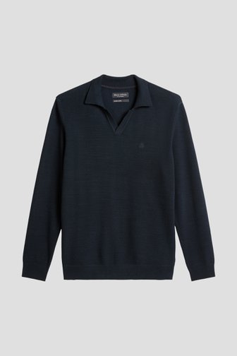 Photo produit 1 de Pull polo bleu foncé de Marc O'Polo pour Hommes
