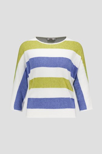 Pull rayé à manches 3/4  de Libelle pour Femmes