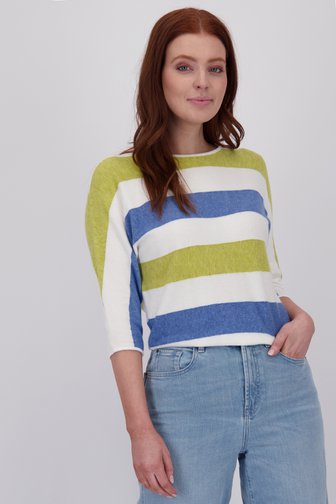 Pull rayé à manches 3/4  de Libelle pour Femmes