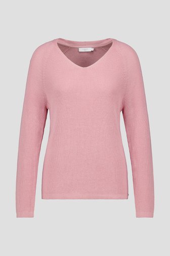 Pull rose finement tricoté de Liberty Island pour Femmes