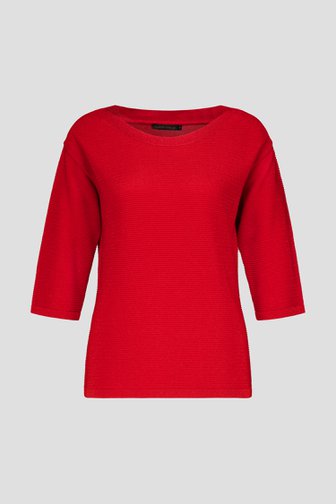 Pull rouge scintillant  de Claude Arielle pour Femmes