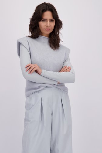 Le devant de Pull sans manches bleu clair de Louise pour Femmes