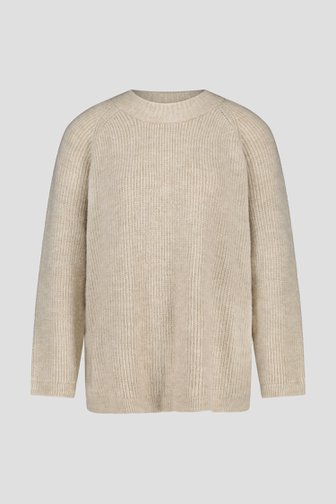 Pull tricoté beige de Only Carmakoma pour Femmes
