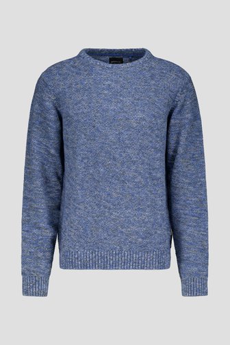 Pull tricoté bleu  de Jefferson pour Hommes