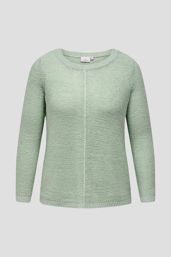 Pull tricoté vert de Only Carmakoma pour Femmes