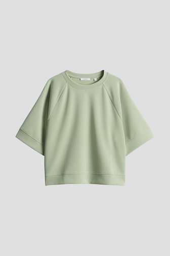 Pull vert clair à manches mi-longues de Opus pour Femmes