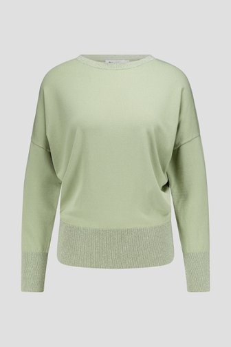 Photo produit 1 de Pull vert clair avec poignets pailletés de D'Auvry pour Femmes