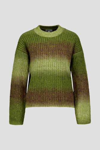 Le devant de Pull vert en maille de More & More pour Femmes