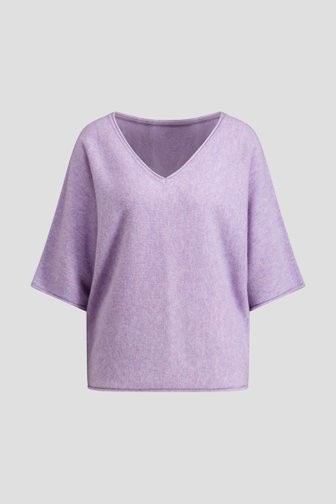 Le devant de Pull violet en laine de Libelle pour Femmes